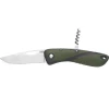 Couteau Aquaterra Chasse P�che lame simple lisse et tire bouchon par Wichard, Kaki/Noir