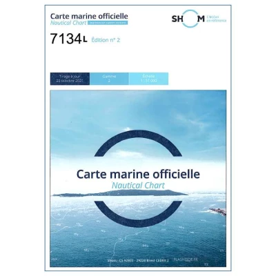 Carte marine 7134L du Shom - �les Chausey - Shom